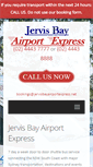 Mobile Screenshot of jervisbayairportexpress.net